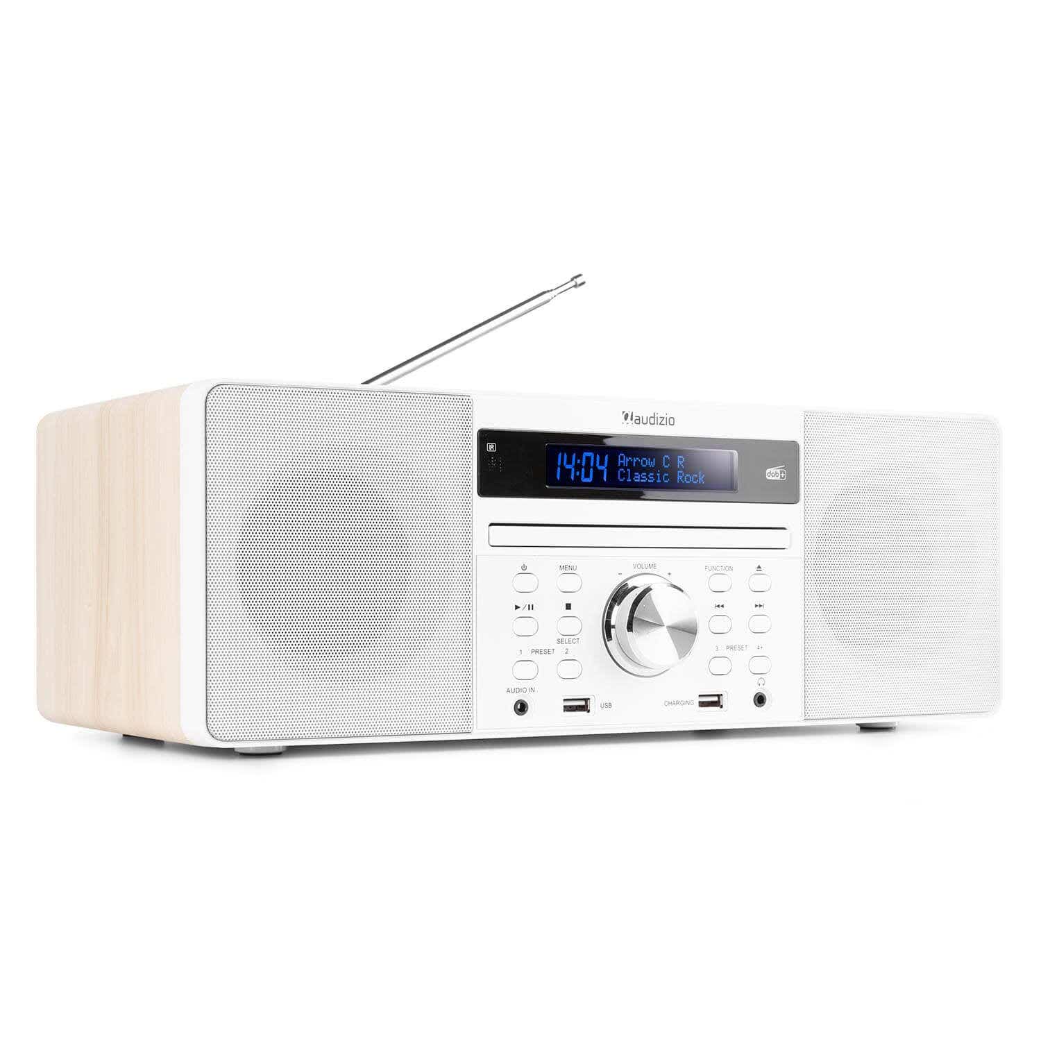 Audizio Prato Sistema Musical todo-en-uno CD/DAB+ Blanco