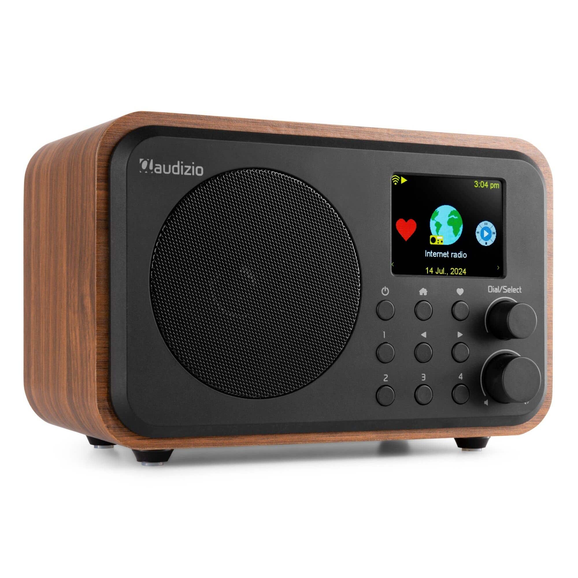 Audizio Vicenza Radio WIFI con DAB+ y Batería - Negro / Madera