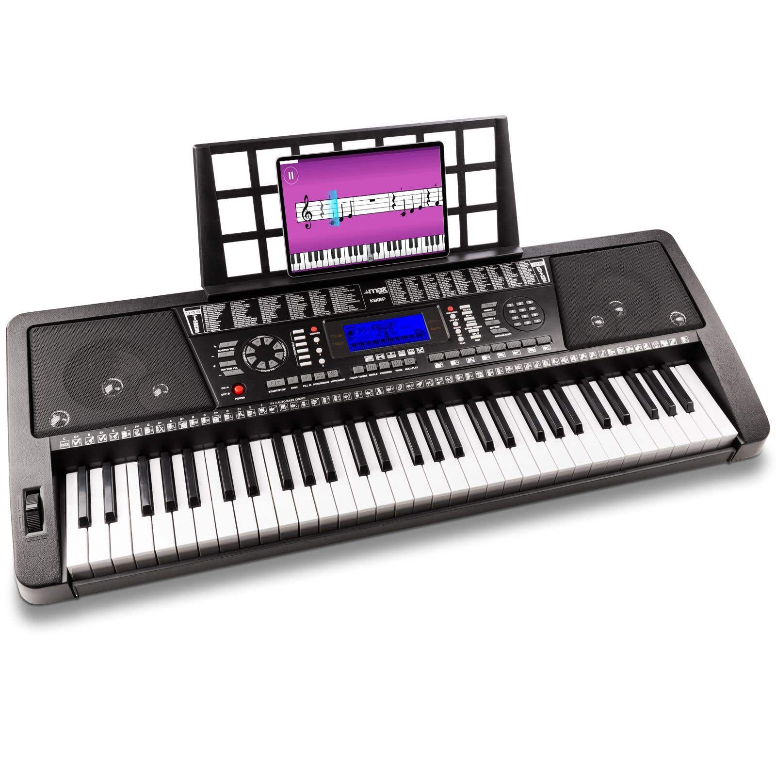 Max KB12P Teclado Electrónico Piano Pro 61 teclas