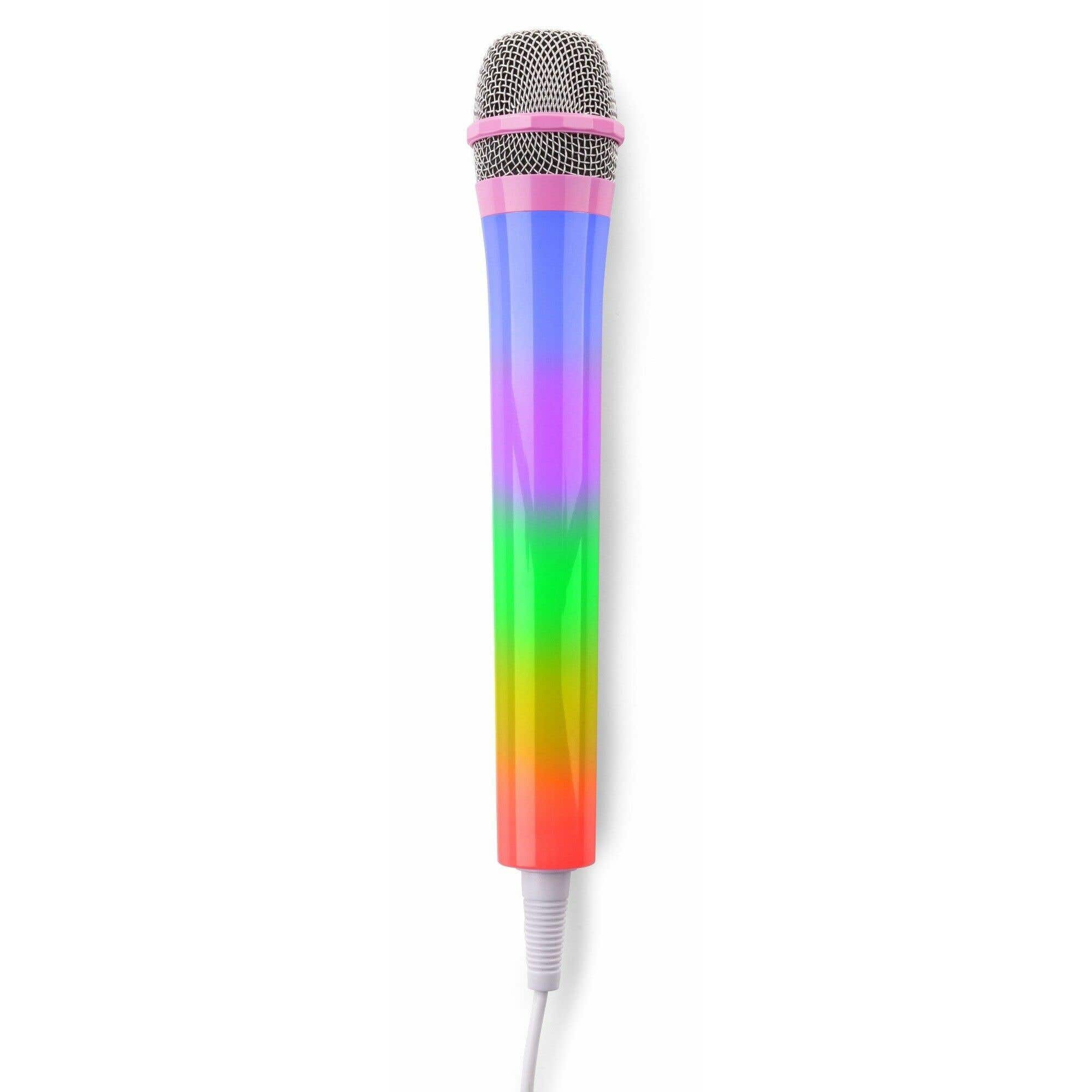 Fenton KMD55P Micrófono Karaoke con luces RGB Rosa