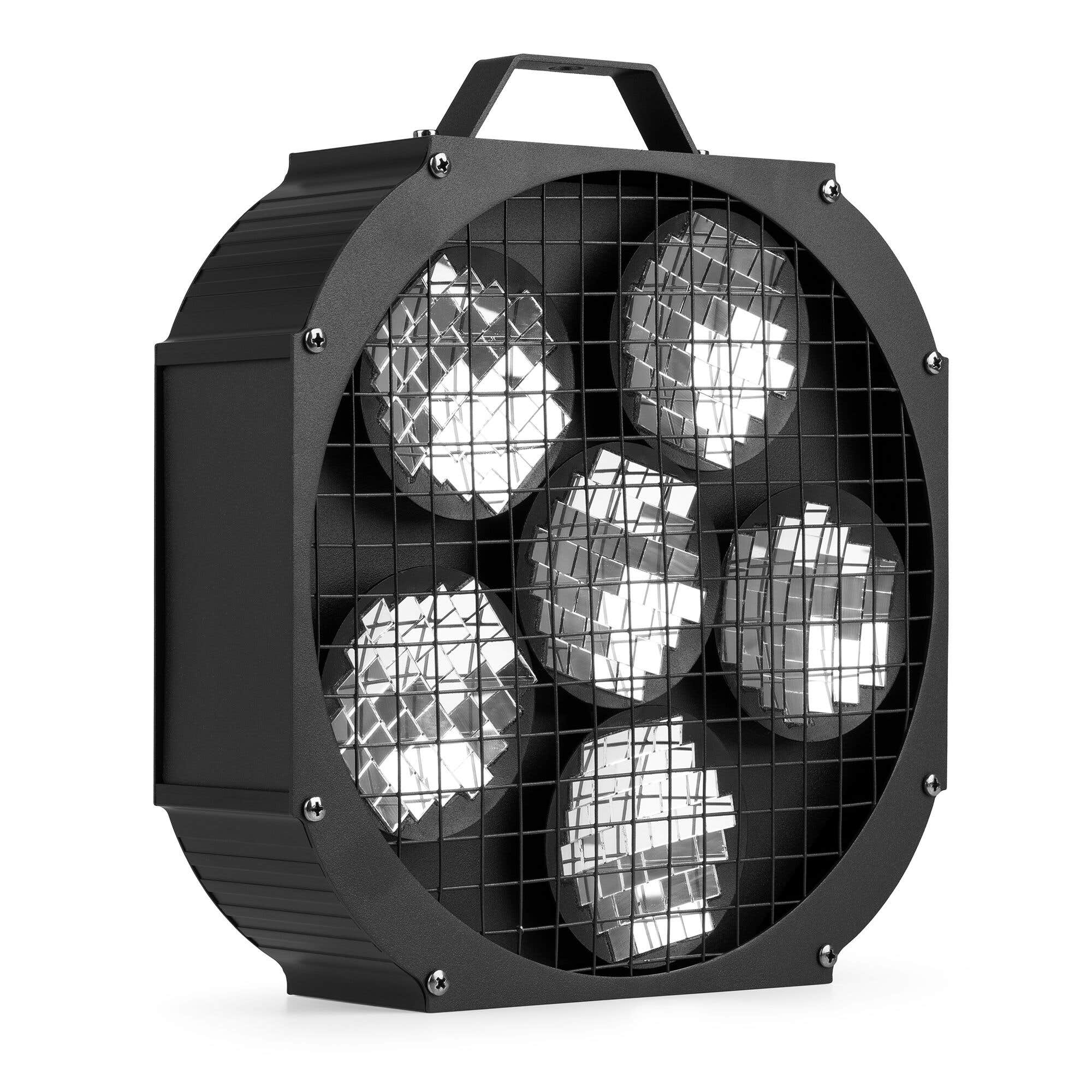 Fuzzix MBR60 Reflector de espejos, discos de espejos giratorios con 37 espejos, control DMX