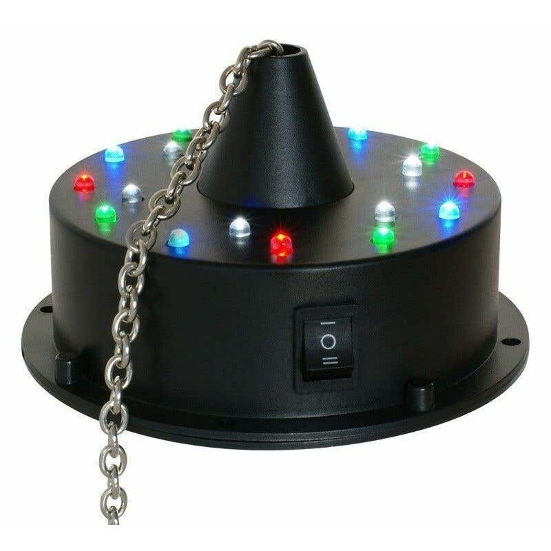 beamZ MBW18LED Motor para bolas de espejos con bateria con 18 LEDs