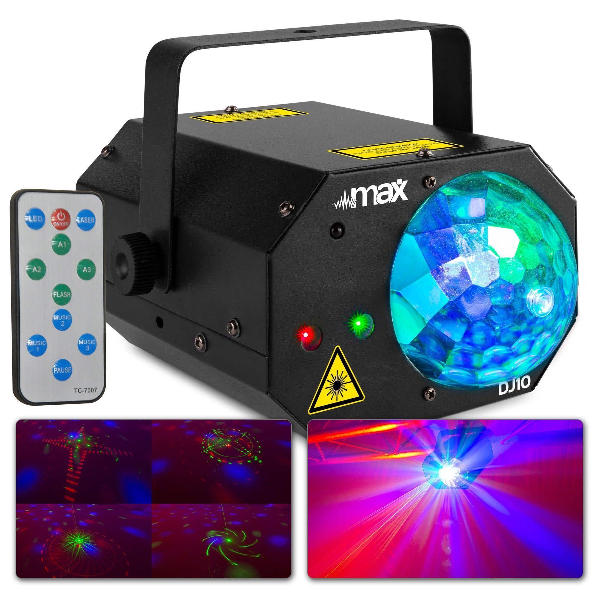 Max DJ10 Jelly Moon con Laser Rojo/Verde
