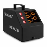 BeamZ B300LED Máquina de burbujas - ideal para fiestas - con LEDs RGB y mando a distancia - negro