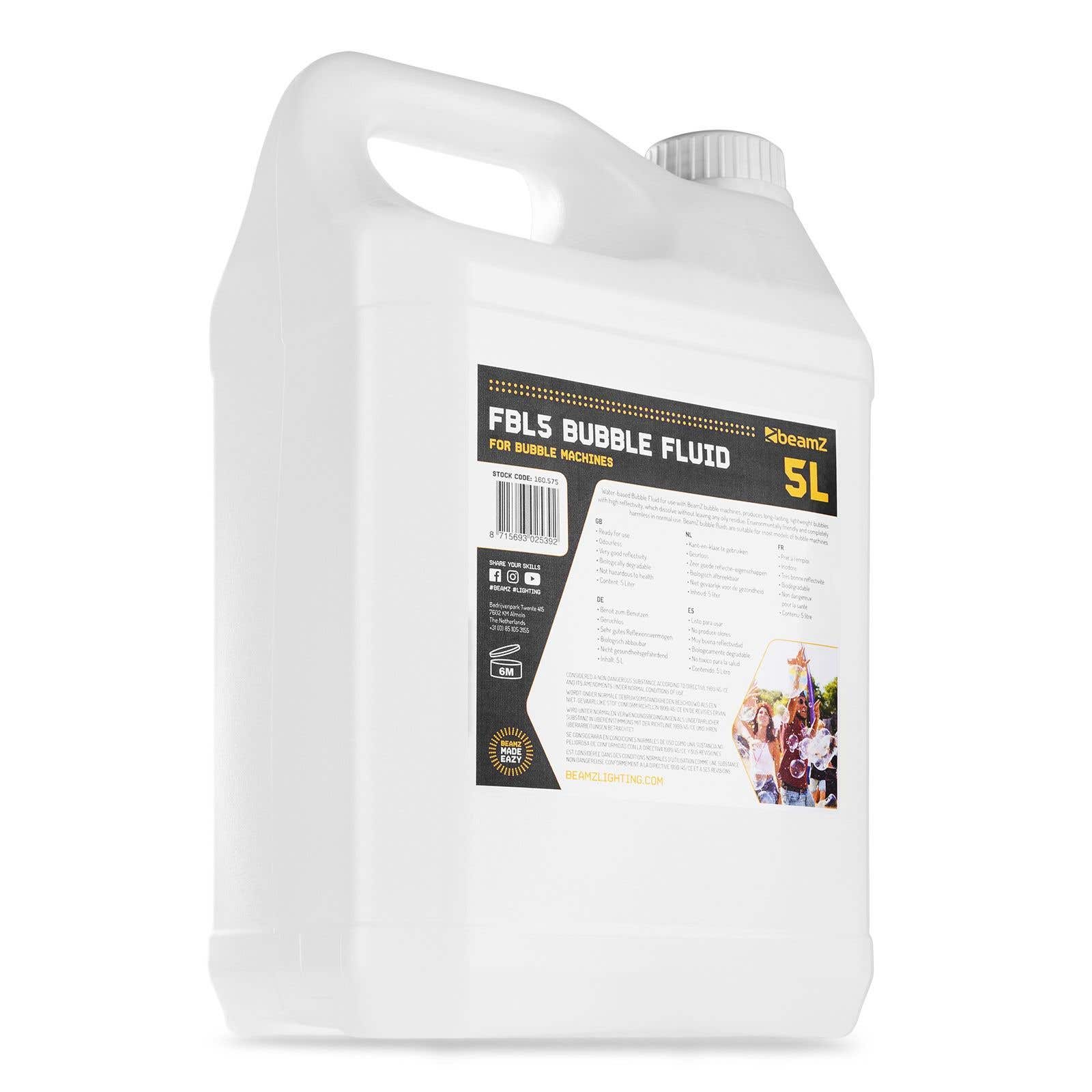 beamZ FBL5 Líquido de Burbujas 5L