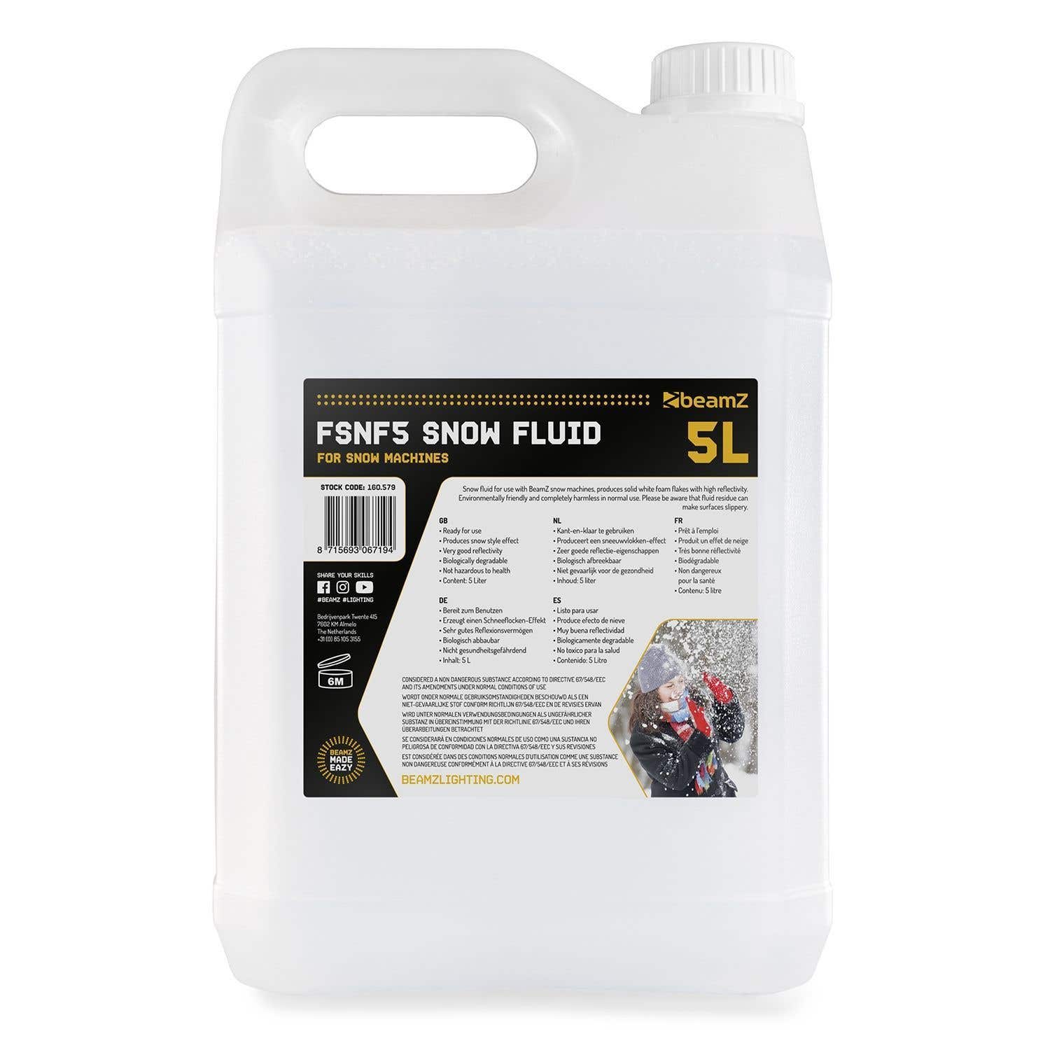 beamZ FSNF5 Líquido Nieve 5L