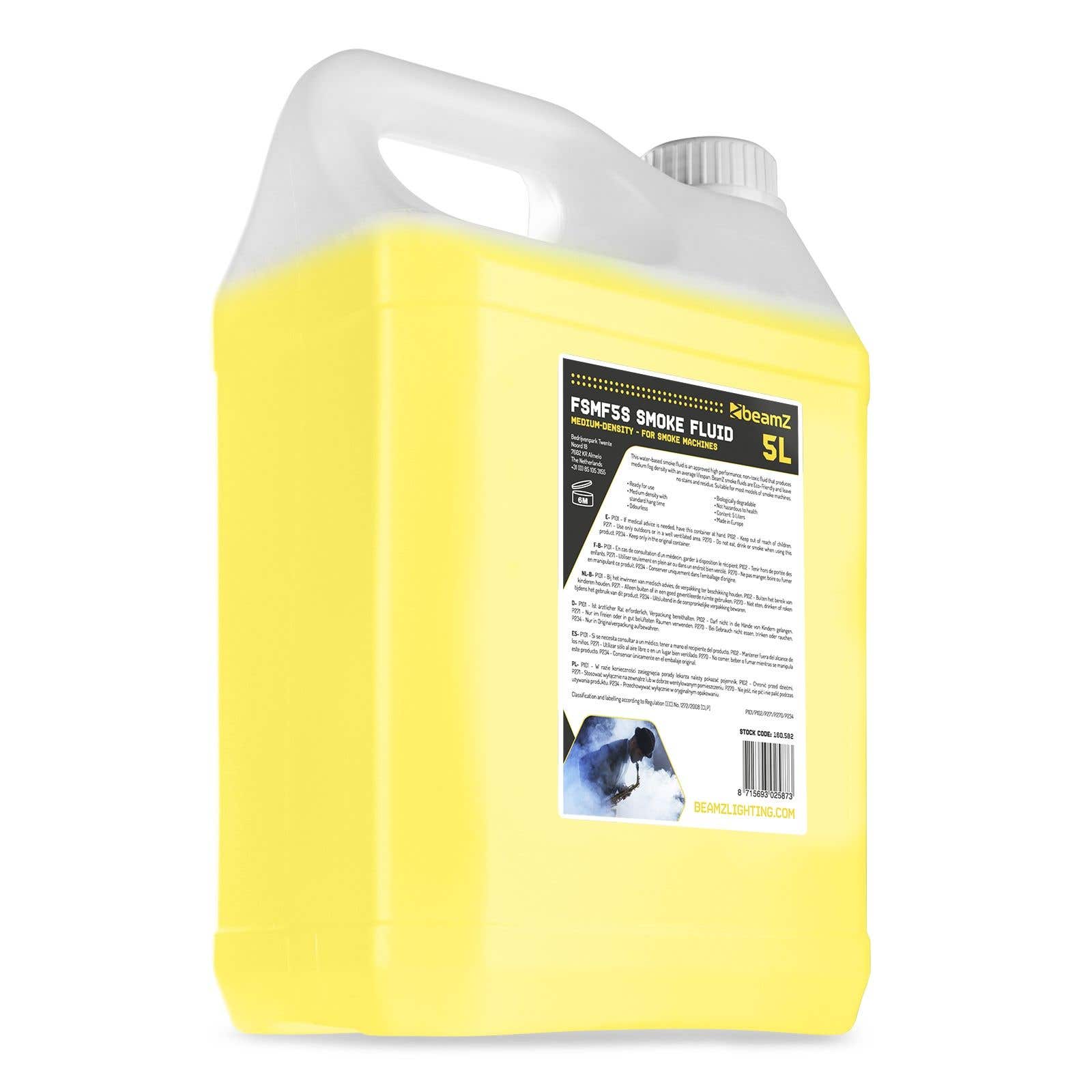 BeamZ FSMF5S Líquido de humo 5L Media-Densidad