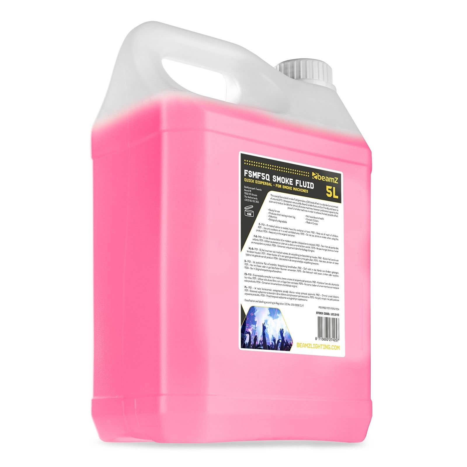 beamZ FSMF5Q Líquido de Humo 5L Rápida dispersión efecto CO2