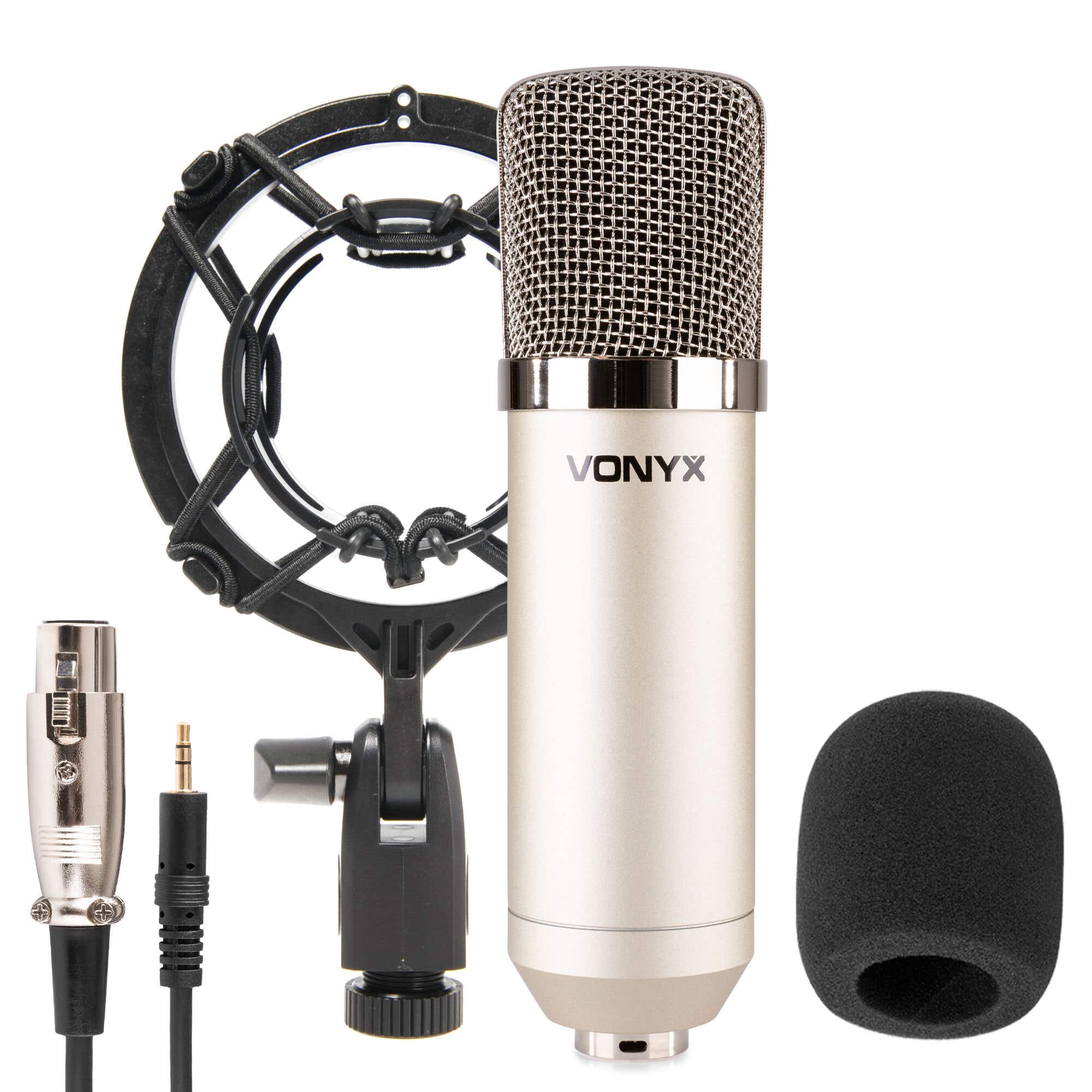 Vonyx CM400 Microfono de estudio de condensador plata