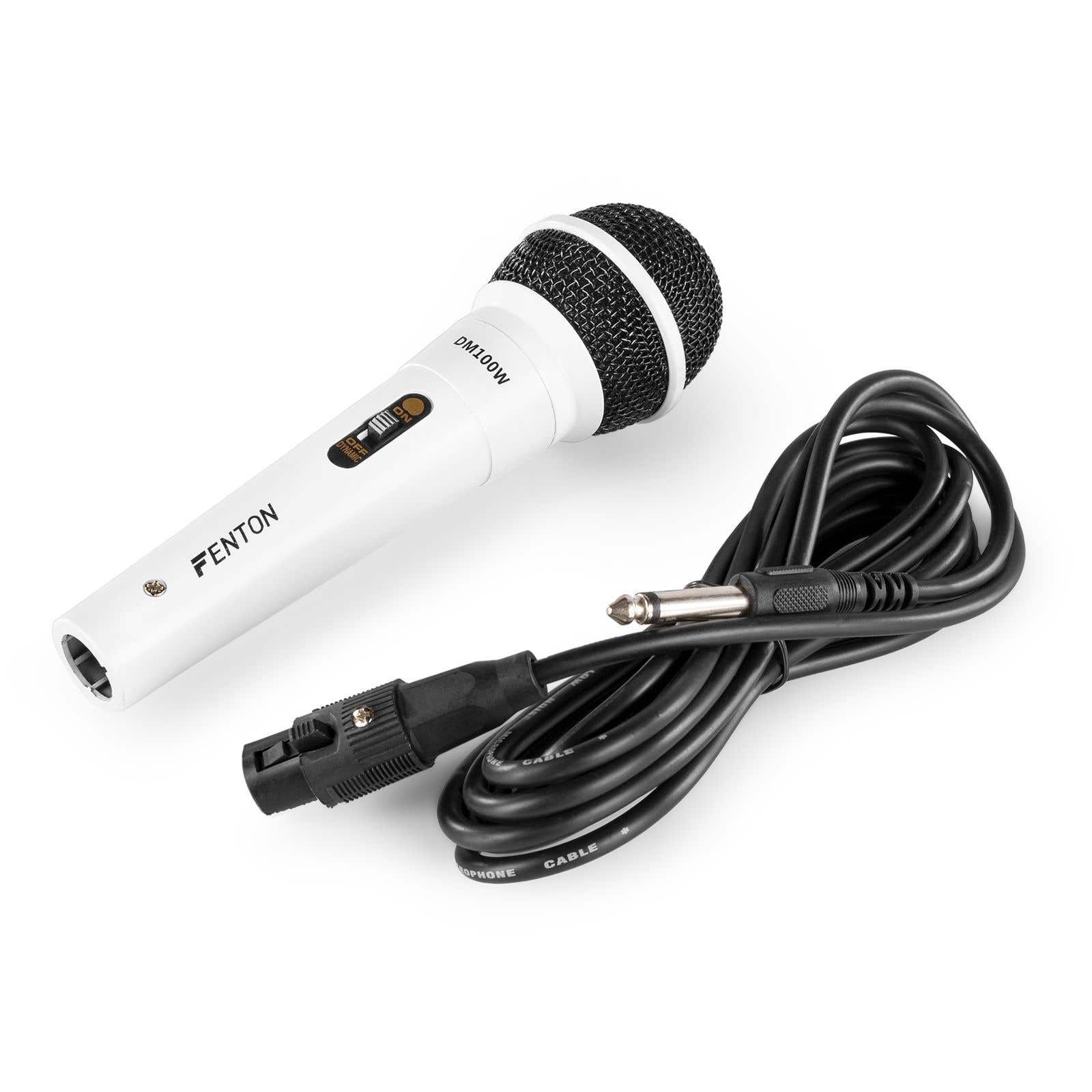 Zwarte dynamische microfoon voor o.a. karaoke en DJ's