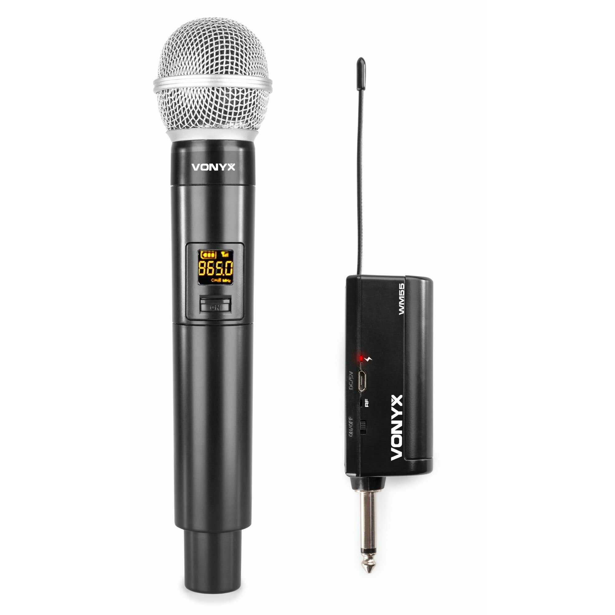 Vonyx WM55 Micrófono inalámbrico Plug-and-Play UHF