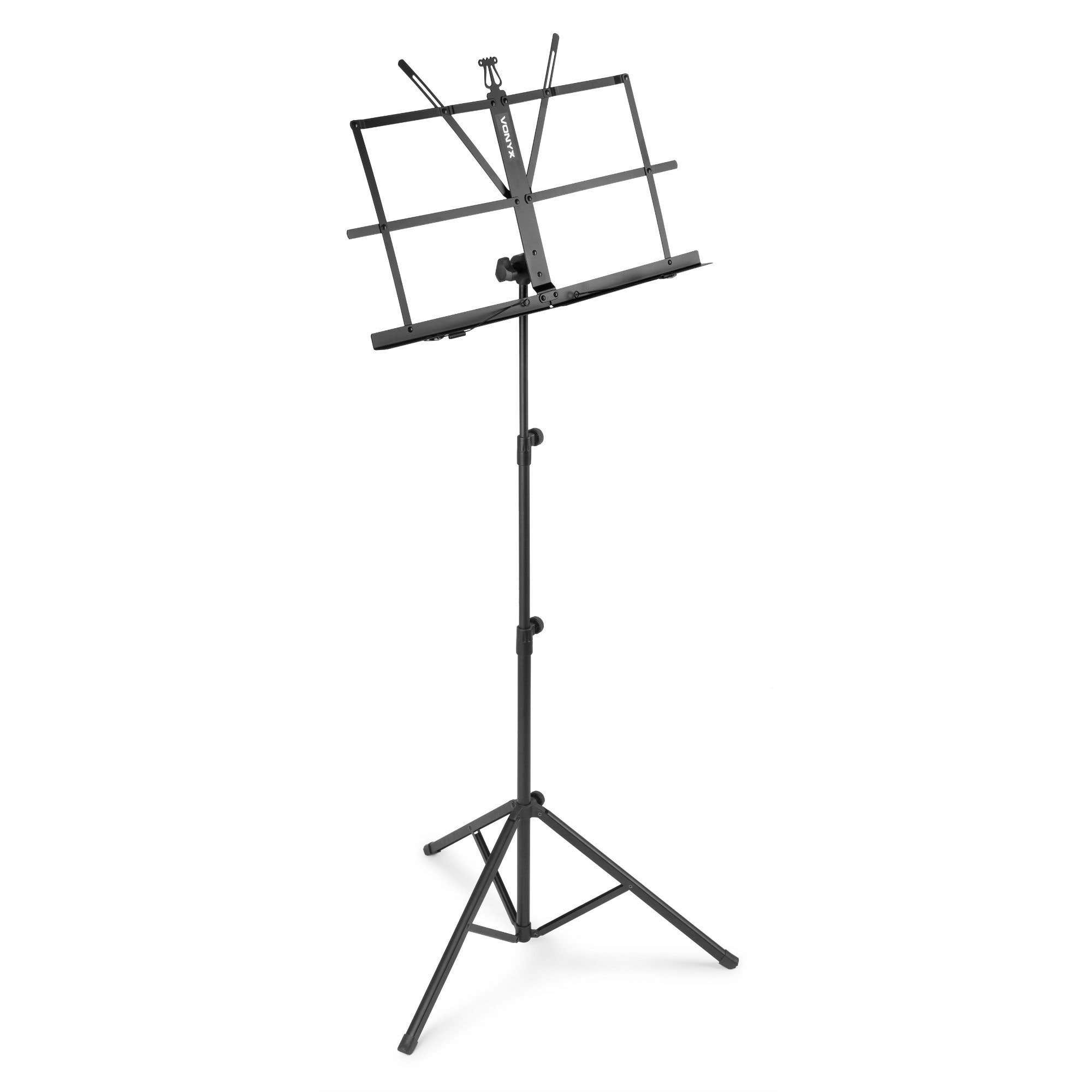 Vonyx MSS02 Soporte de partituras plegable negro