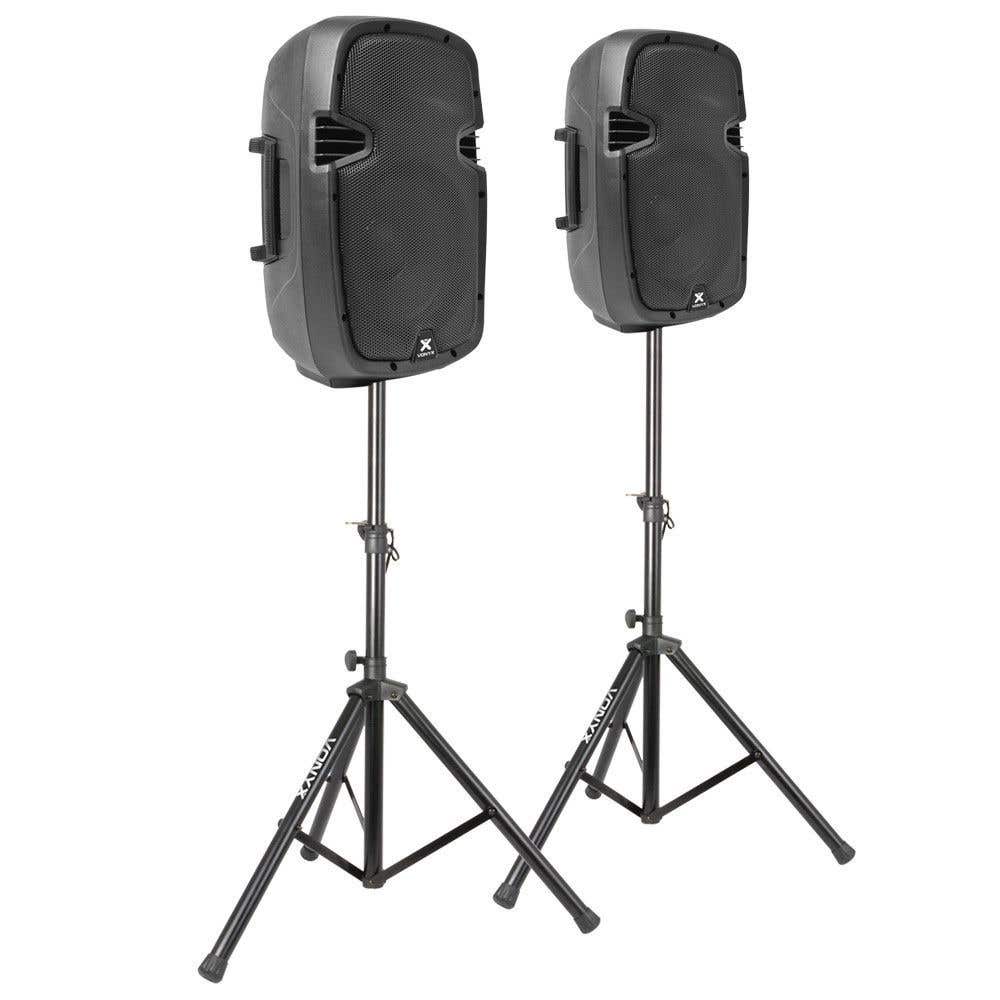 Complete geluidsinstallatie SkyTec SPJ-1000A speakerset met standaards