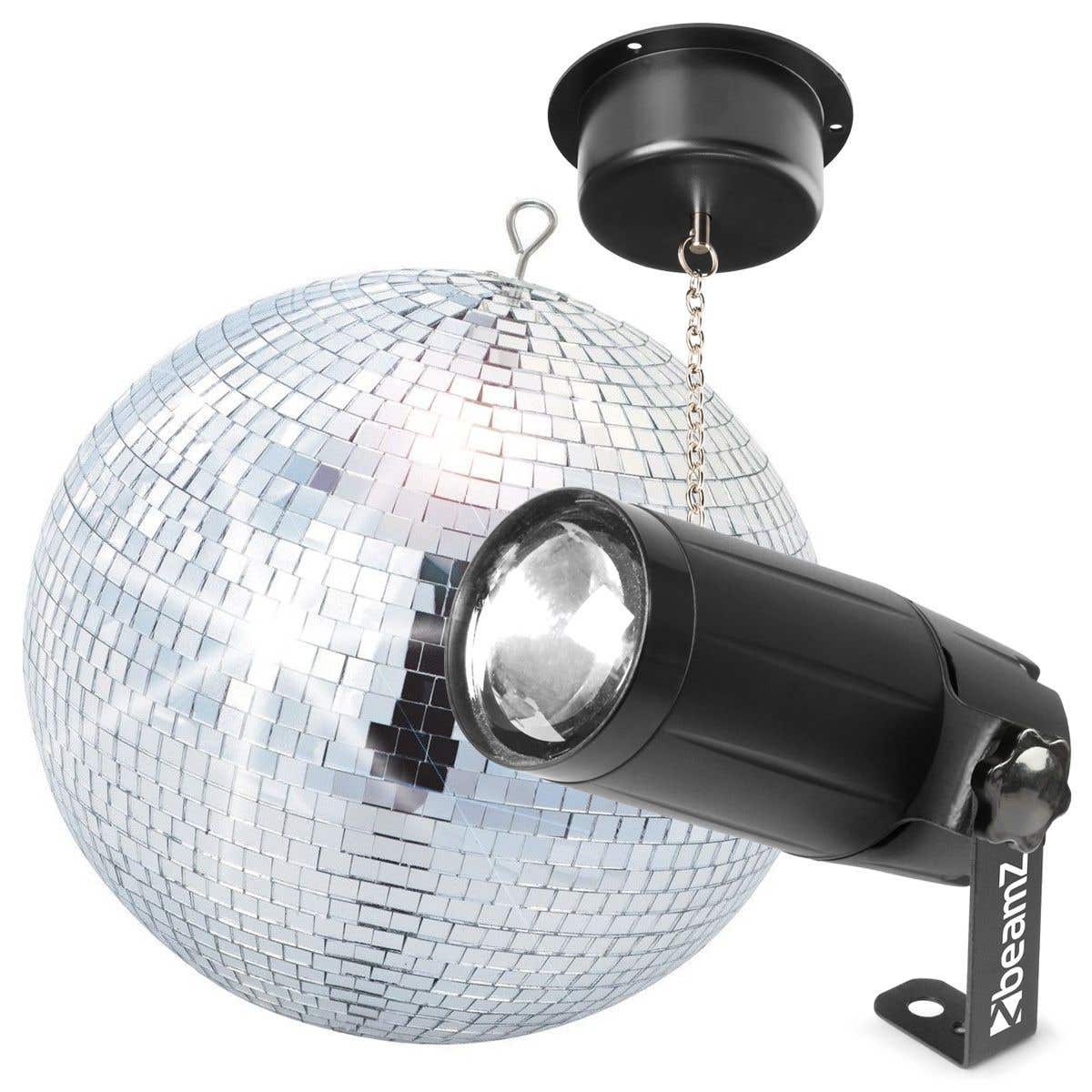 BeamZ Set de bola de espejos con foco y motor