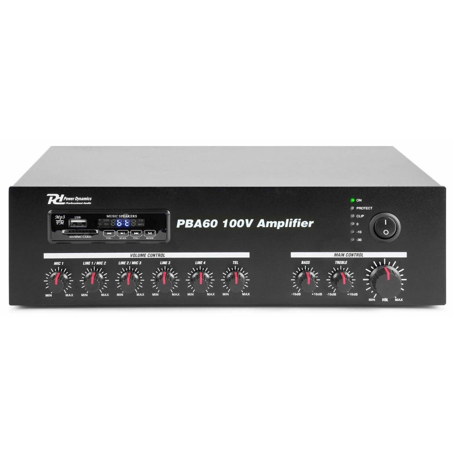 Power Dynamics PBA60 Amplificador linea 100V 60W