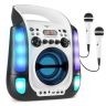Fenton SBS30W Sistema Karaoke con CD y 2 micros Blanco