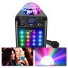 Vonyx SBS50B-PLUS Conjunto Karaoke Negro con luces LED