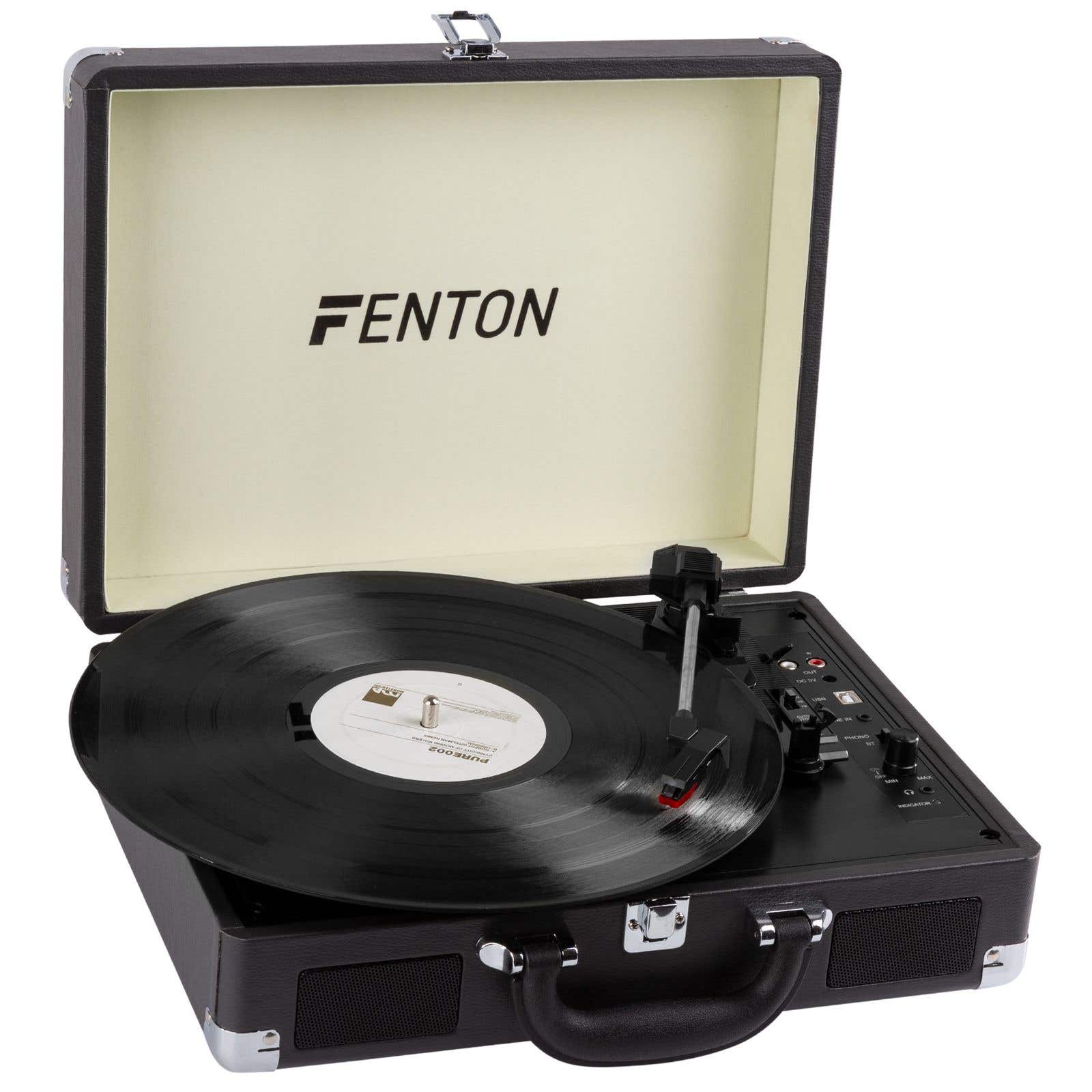 Fenton RP115C Tocadiscos en Maleta con Bluetooth - Negro