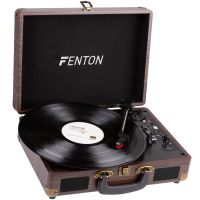 Fenton RP115B Tocadiscos en Maleta con Bluetooth - Madera Oscura