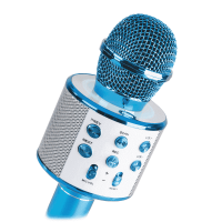 Max KM01 Micrófono de Karaoke con altavoz incorporado BT/MP3 Azul