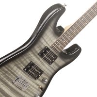 Max GigKit Superstrat Guitarra eléctrica con amplificador de 40W y accesorios - Color Negro/gris