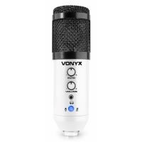Vonyx CM320W Micrófono estudio USB Blanco con Echo