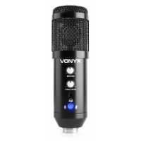 Vonyx CMS320B Kit de micrófono estudio USB Negro con Echo