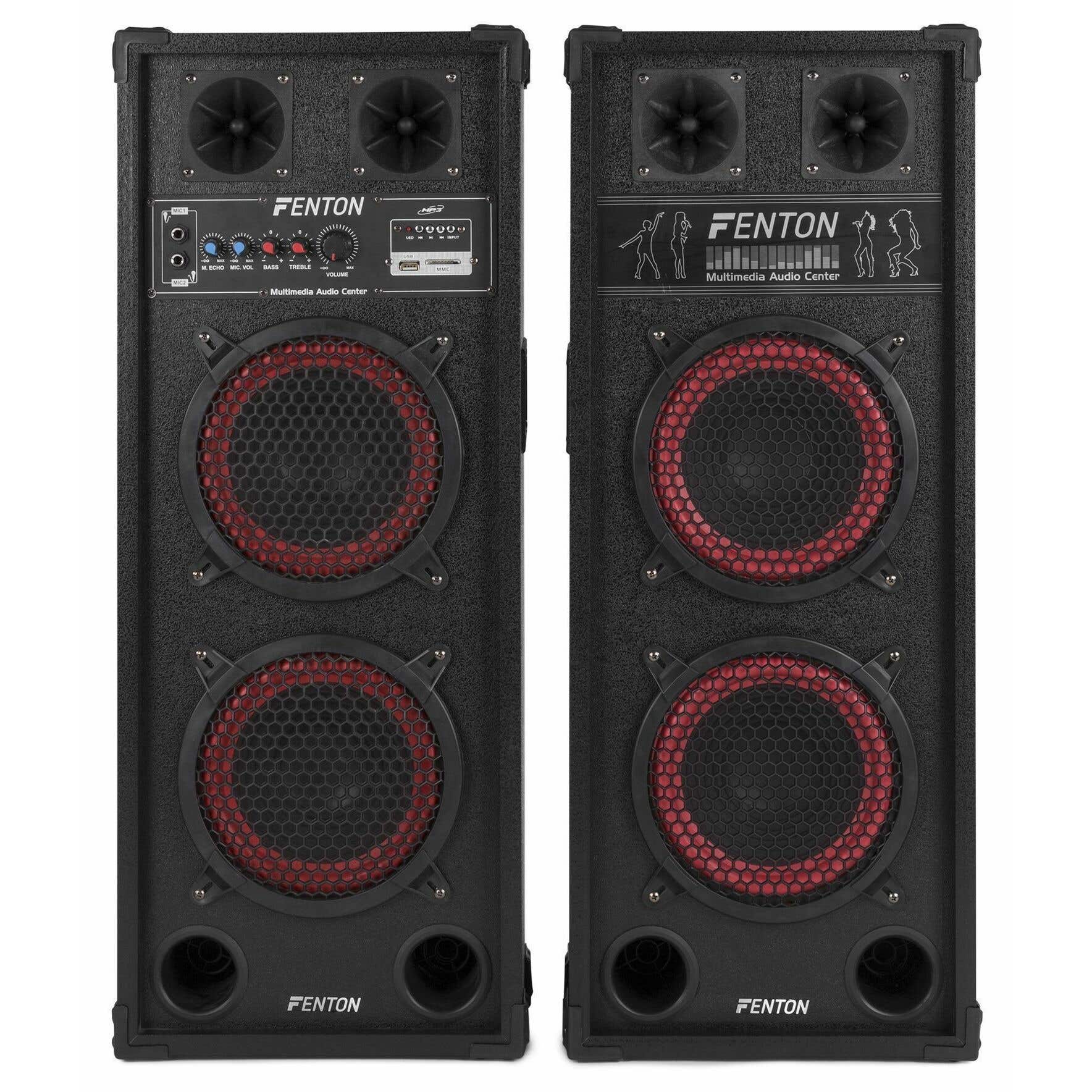 Fenton SPB-28 Conjunto altavoces PA Activos 2x 8