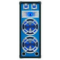 Skytec Baffle 2x 8"/20cm 600W LED azules.