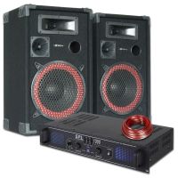 SkyTec DJ PA combinación de altavoz y amplificador 1000W