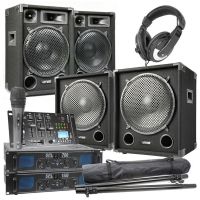 MAX-1215 Set completo de DJ 2.2 de 2200 W incluye mezclador Bluetooth