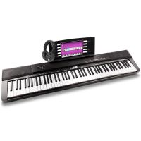 MAX KB6 Piano digital con 88 teclas sensibles al tacto y auriculares