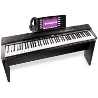 MAX KB6W Piano digital con 88 teclas, con mueble y auriculares