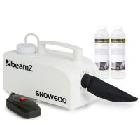 BeamZ SNOW600 máquina de nieve con mando a distancia con cable y líquido concentrado para hacer 10 litros