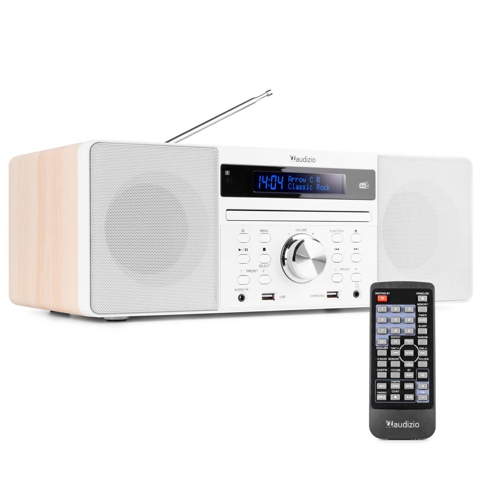 Audizio Prato Sistema Musical todo-en-uno CD/DAB+ Blanco
