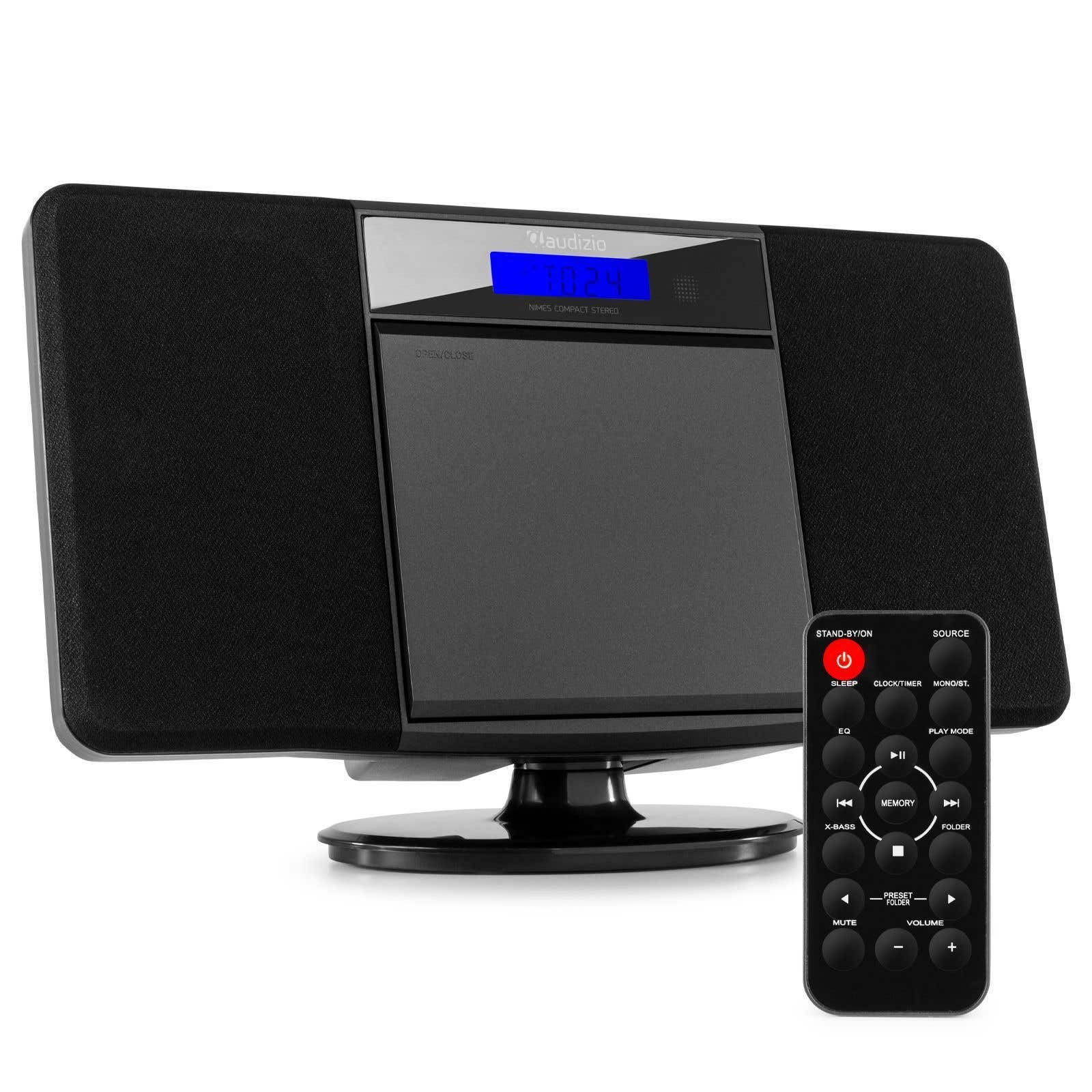 Audizio Nimes Sistema estéreo HiFi Negro
