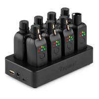 BeamZ Pack EazyLink – Sistema DMX inalámbrico con 1 transmisor, 7 receptores y estación de carga, color negro