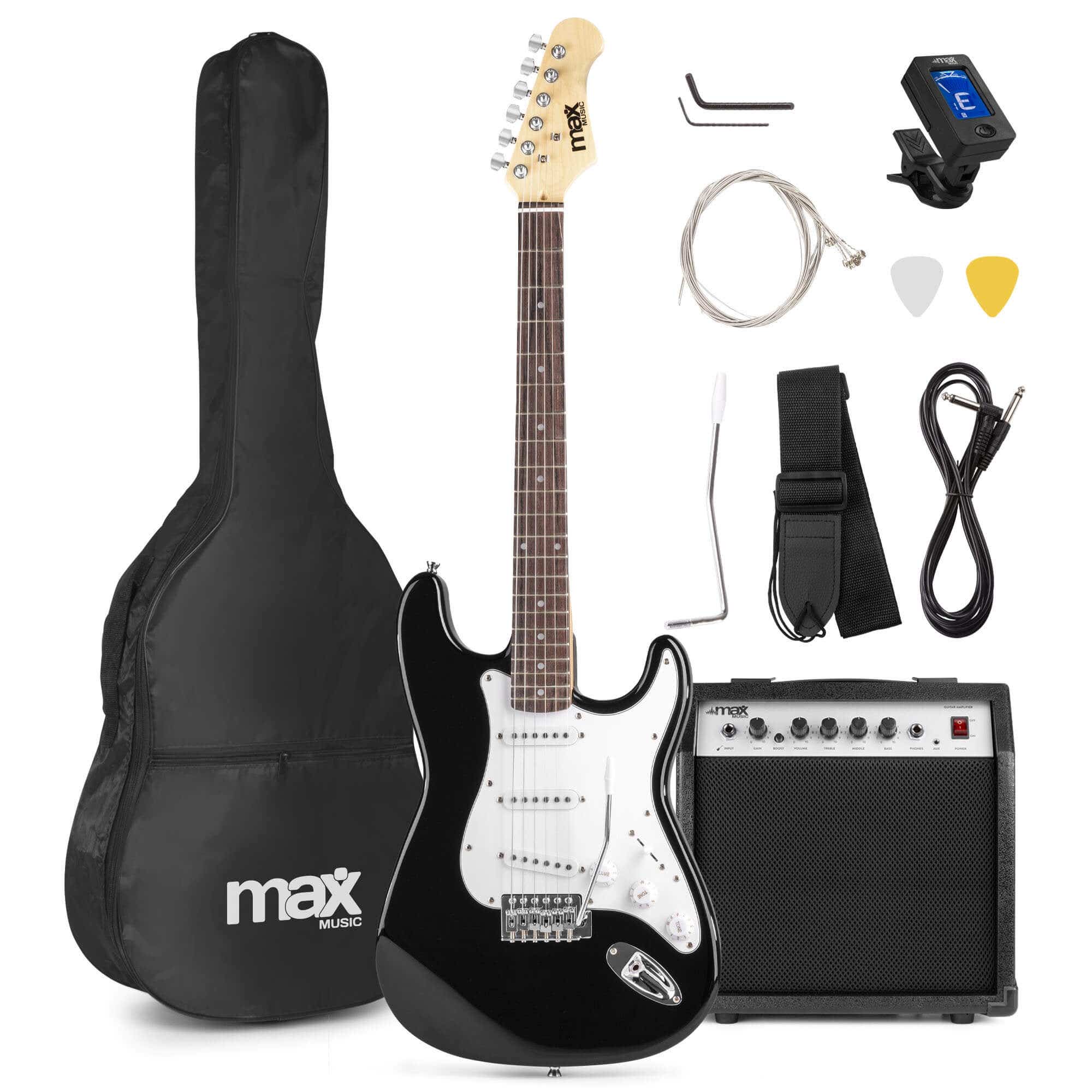 Max GigKit Conjunto Guitarra Eléctrica Negro