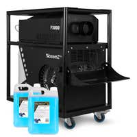BeamZ Pro F3000 – Pack de máquina de humo 3000W + 10L de líquido alta densidad, color negro