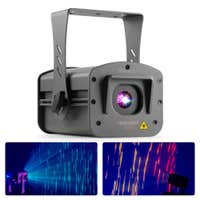 BeamZ Pro TerraSky Rain – Láser RGB IP65 para exterior con efecto lluvia dinámico, control con DMX, color gris oscuro