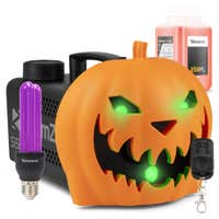 BeamZ S553I Halloween máquina de humo - Con calabaza de Halloween - UV lámpara de luz negra y efectos de luz